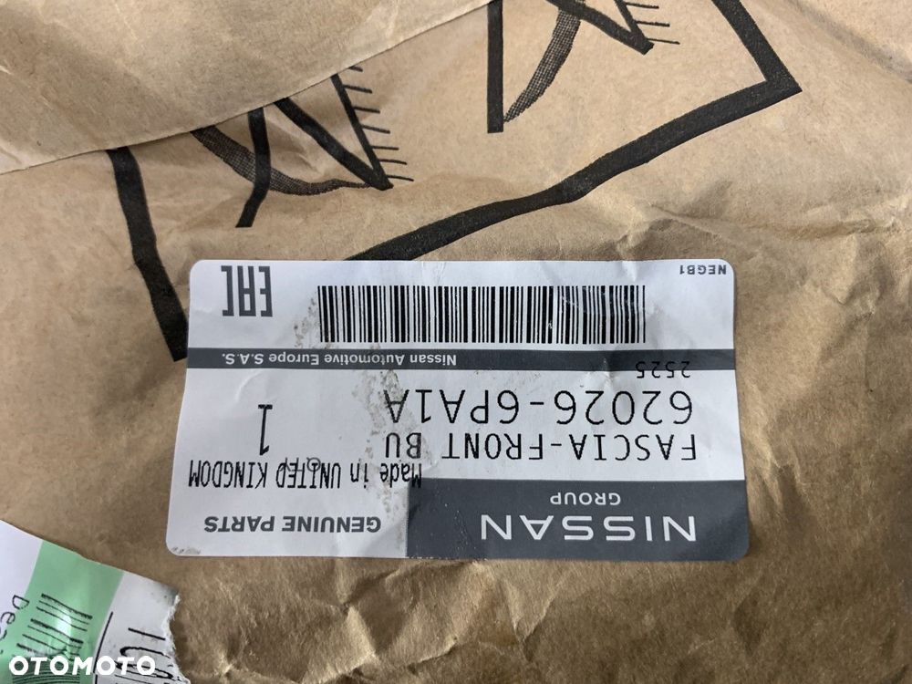 NOWY ORYGINALNY SPOILER ZDERZAK PRZEDNIEGO PRZÓD NISSAN JUKE II 2 PDC F16 19-24 62026-6PA1A - 9