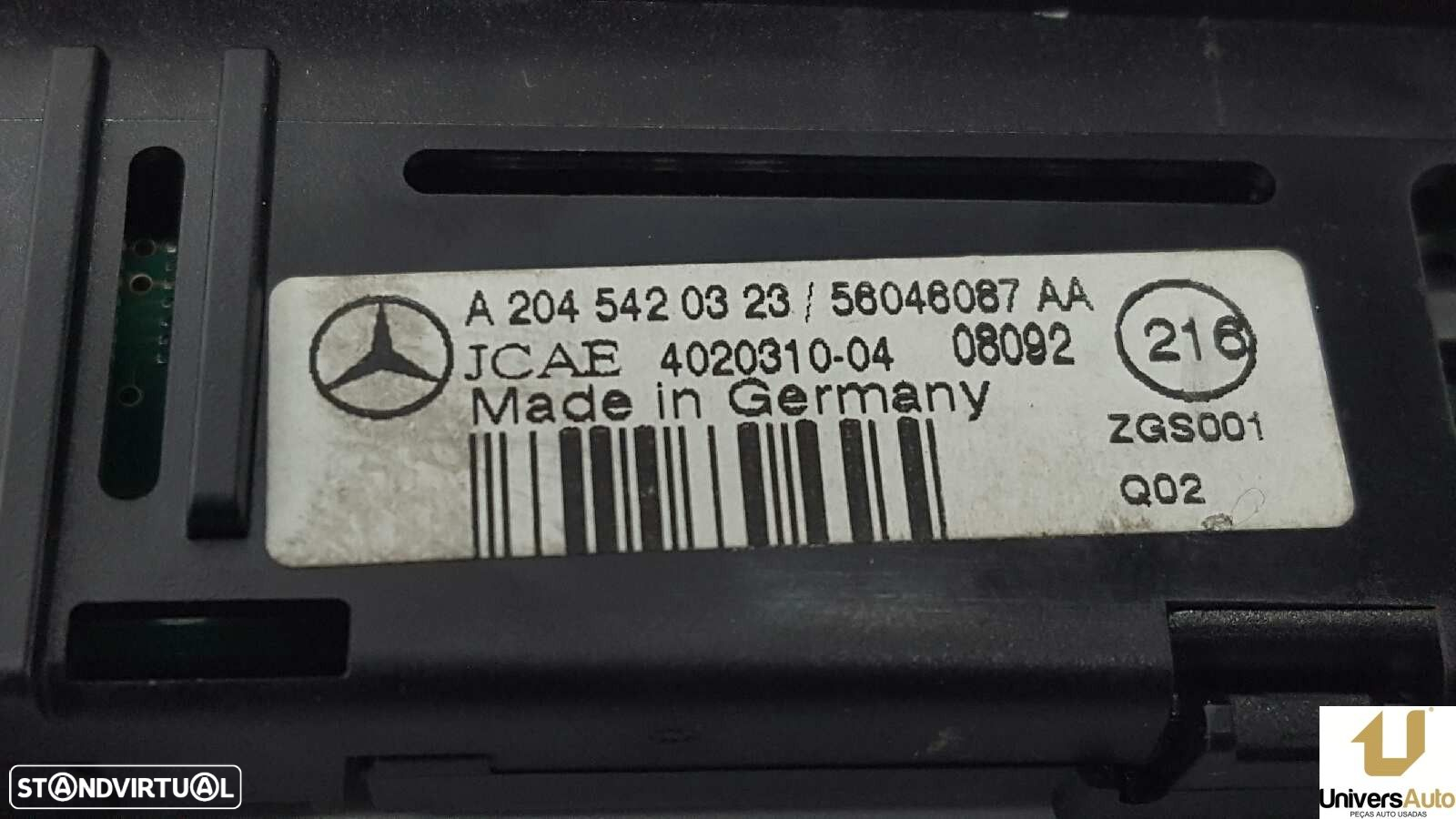 SENSOR MERCEDES CLASE C (W204) BERLINA C 320 CDI (204.022) - 2