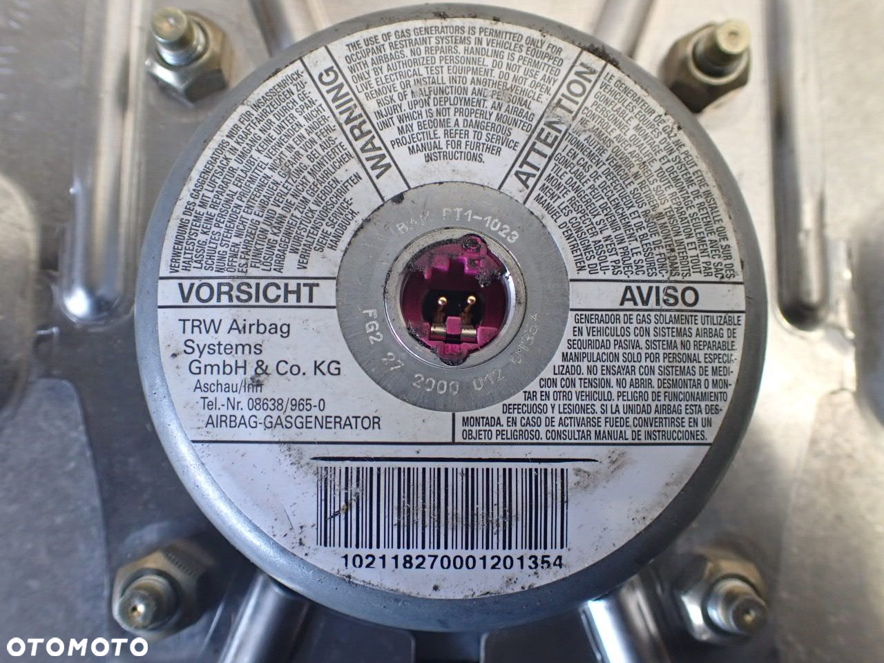 PODUSZKA KIEROWCY AUDI A6 C5 2.5 4B0880201AH - 9