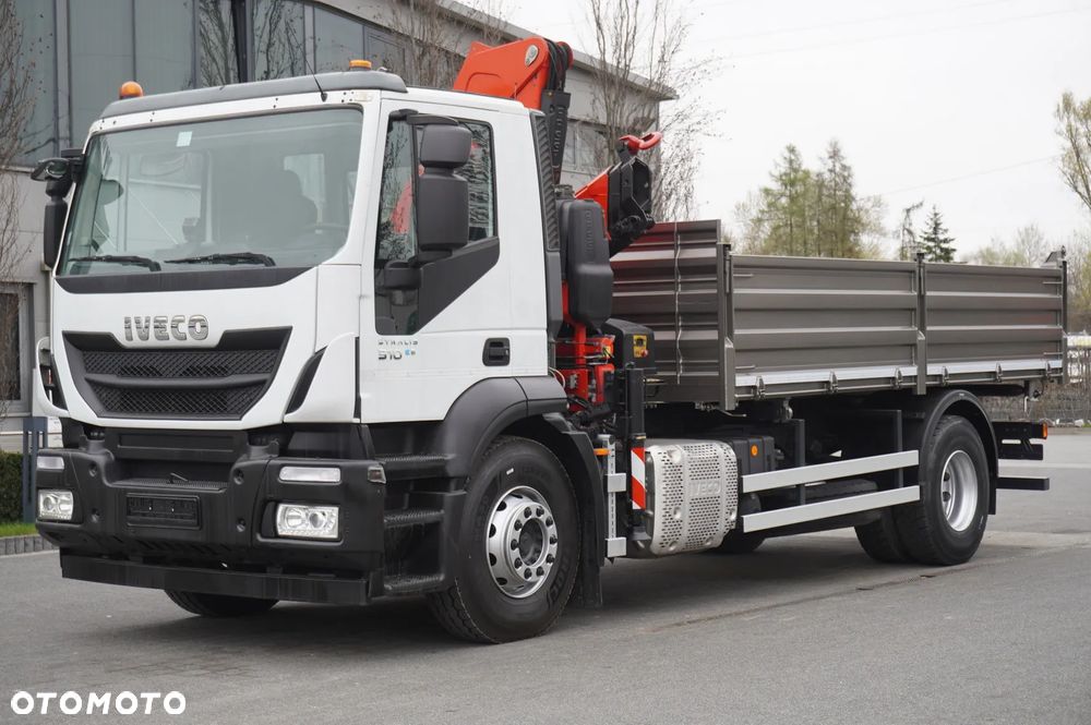 Iveco Stralis 19.310 E6 4x2 / Fassi F155A.0.22 / 690 MTH! / pilot / NOWA 3-stronna wywrotka - 3