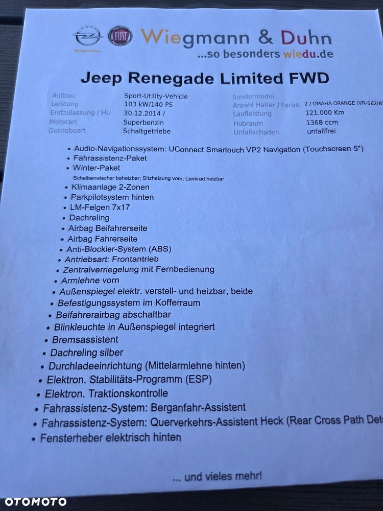 Jeep Renegade 1.4 MultiAir Limited - 30