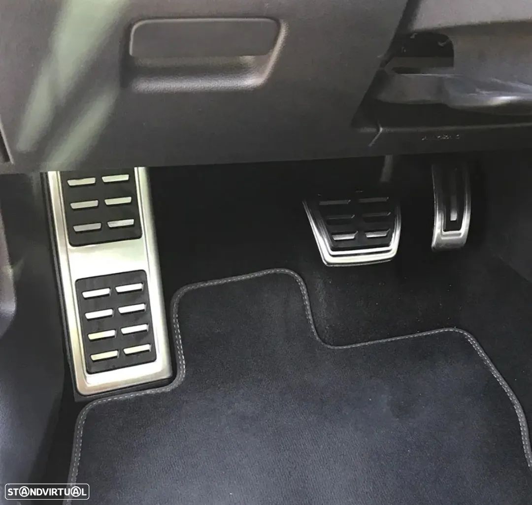 Conjunto Capas Pedais Alumínio Volkswagen Passat B8 Golf 7 8 Troc Audi Seat Leon 5F Skoda - Caixa Automática 3 peças - 1
