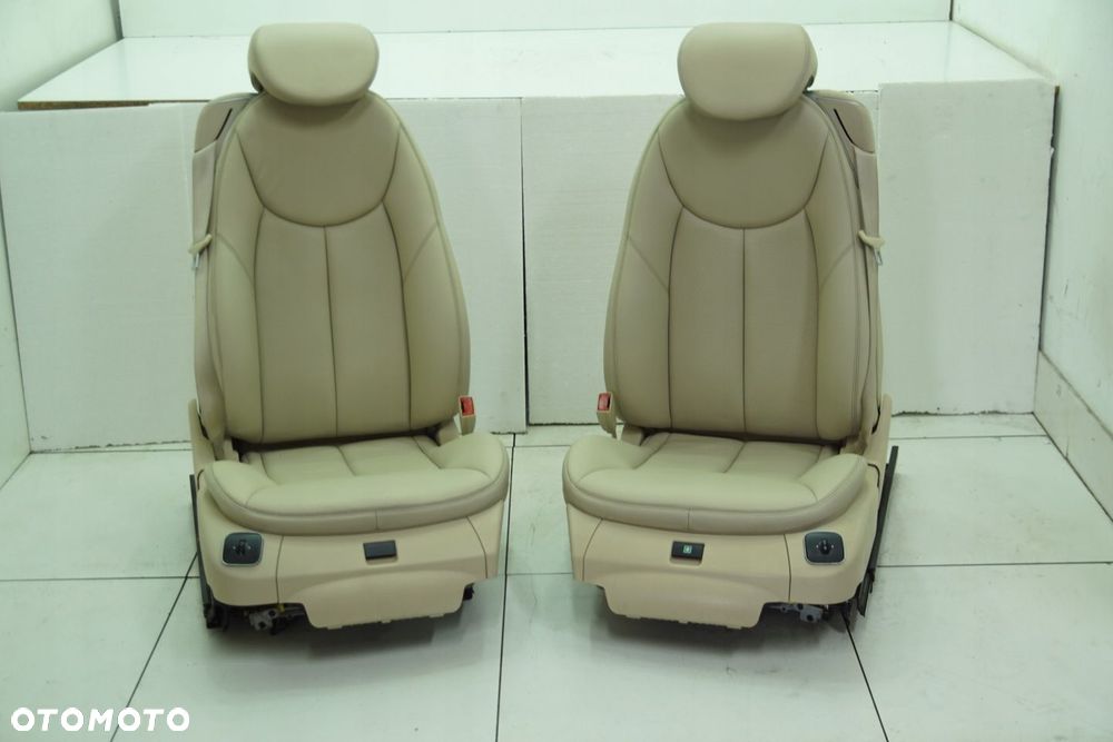 FOTELE FOTEL PASAZER KIEROWCA KOLOR BEIGE 205A WENTYLOWANE MERCEDES SL R230 - 13
