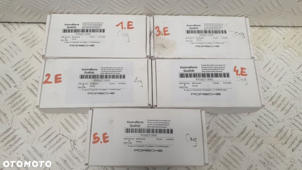 porsche basic dekielek kapselek zaślepka felg 9y0601149g - 2
