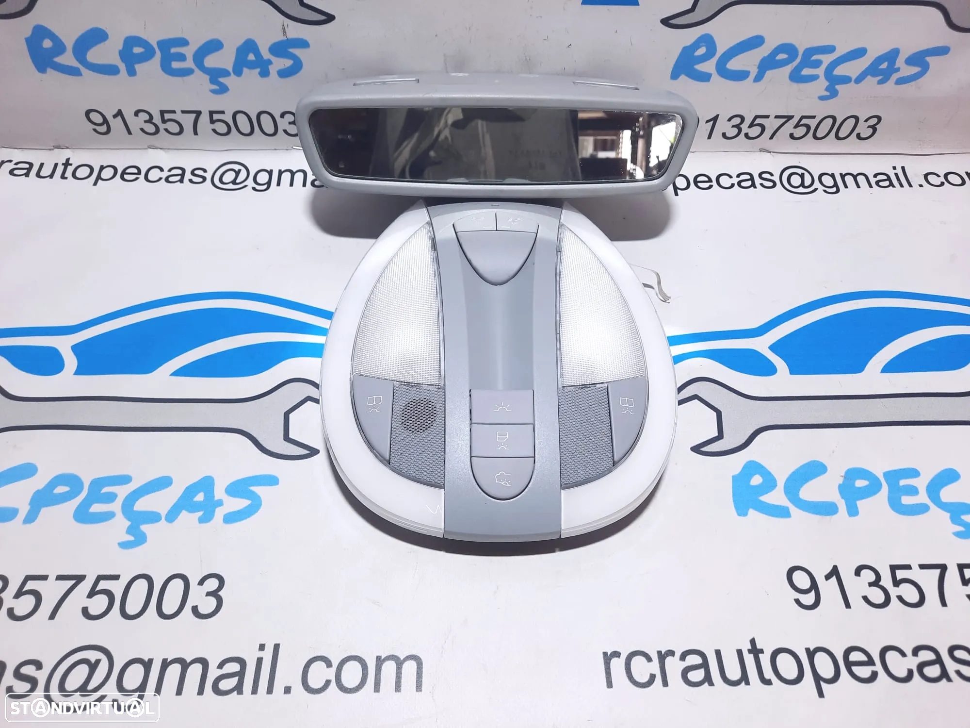 PLAFONIER FRENTE FRONTAL RETROVISOR BOTÃO BOTÕES SWITCH MERCEDES CLASS E W211 2118205301/D43 - 8