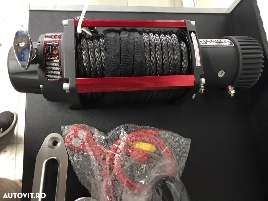 Troliu GRIZZLY WINCH 13000LBS (5897KG) cablu sintetic - 3