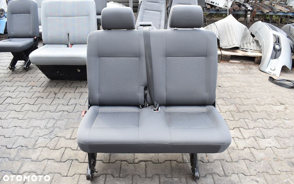 FOTEL KANAPA DWÓJKA 2 RZĄD SKŁADANY - VW TRANSPORTER T5 LIFT FL CARAVELLE - 1