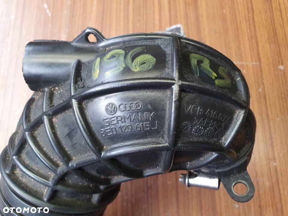 Przewód Turbo 8E0129615 J Waż Turbiny Rura Dolot Powietrza 1.9 2.0 TDI Audi A4 B6 B7 VW - 9