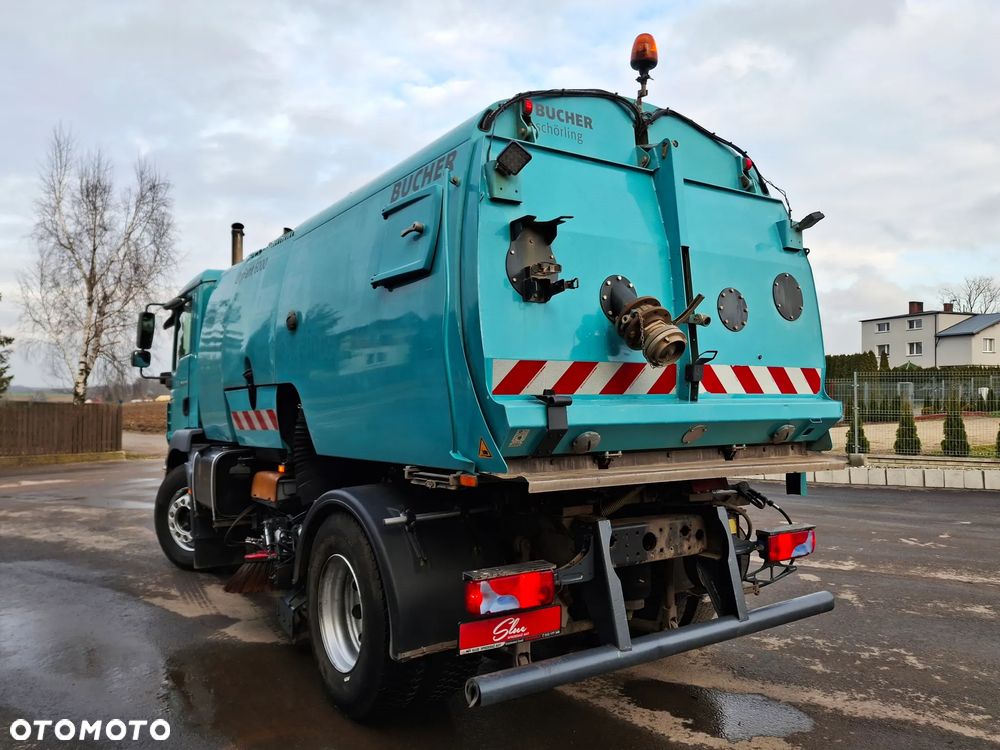 MAN TGM 18.290 Zamiatarka BUCHER 2 Silniki Karcher Mycie Ciśnieniowe - 6