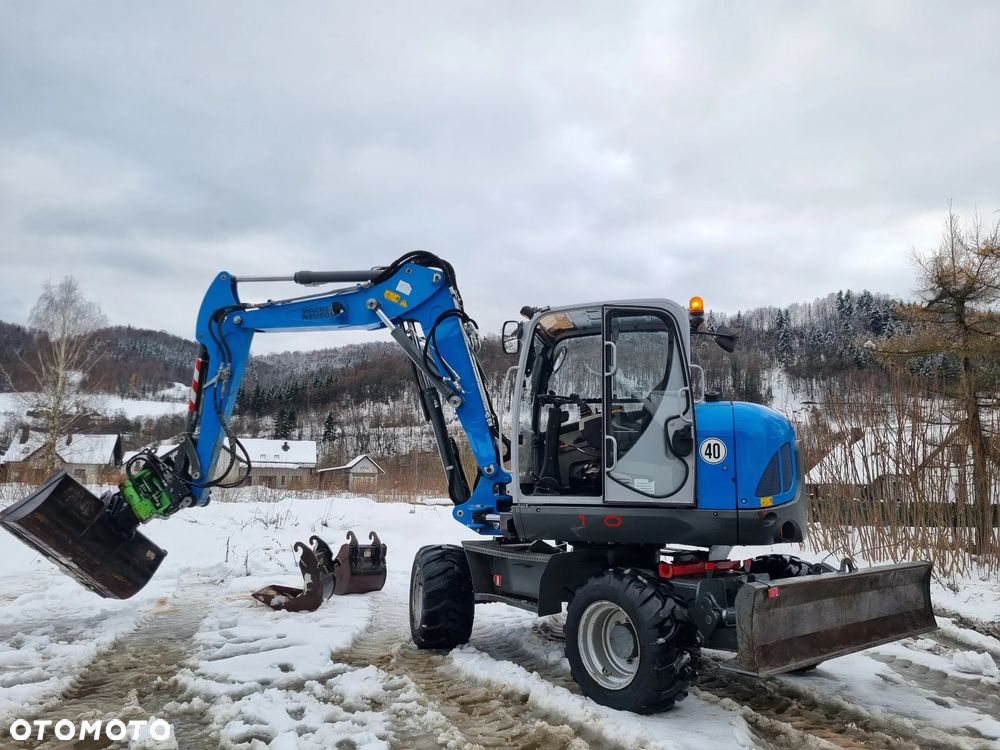 Wacker Neuson EW100 Koparka Kołowa 11 ton. 3x Ramię +ROTOTIL z regulacją szybkości+ Skosowanie Hydr+Pompa ON Łyżki. z Norwegii Jak Nowa z salonu! 2086mtg PERKINS silnik. STABILIZATORY Klima. DEKRA 2026r. Książka serwisowa. Szybkozłącze Hydr. Opcja podpięcia samego wiertła do gleby. - 36
