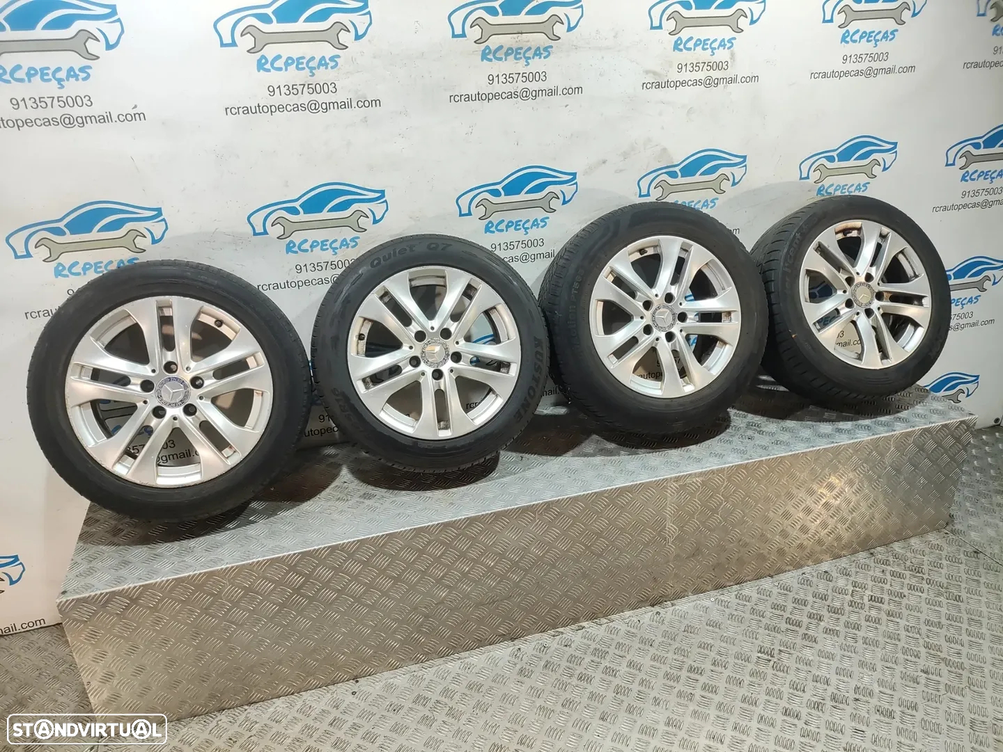 Jantes 16" Borbet | Mercedes Benz - Class C | W204 - ORIGINAIS - 7J | ET43 | 5x112 - 16 Polegadas | A2044017202 | 2044017202 | Jante | 5 x 112 | 205 55 16 - 11