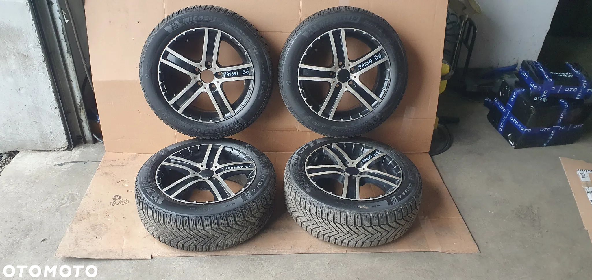 Alufelgi felgi aluminiowe z oponami VW Passat B6 5x112 205/55 R16 7J ET46 - 1