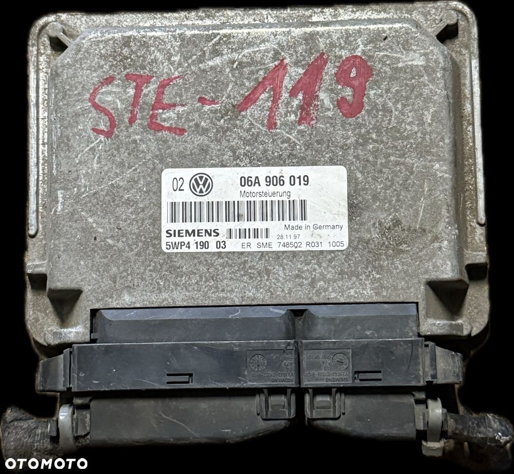 Sterownik Silnika ECU Komputer Volkswagen Skoda Seat Audi 06A906019 - 1