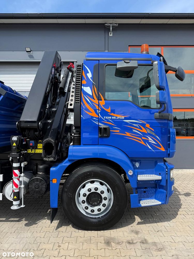 MAN MAN TGM TGL TGS 18.250 // Klimatyzacja / Kiper 6,55 m !!  // wywrotka 3-S + HDS HMF 1420 - K2 // budowlanka // energetyka //żuraw dzwig kran crane // Świeżo sprowadzony!! - 29