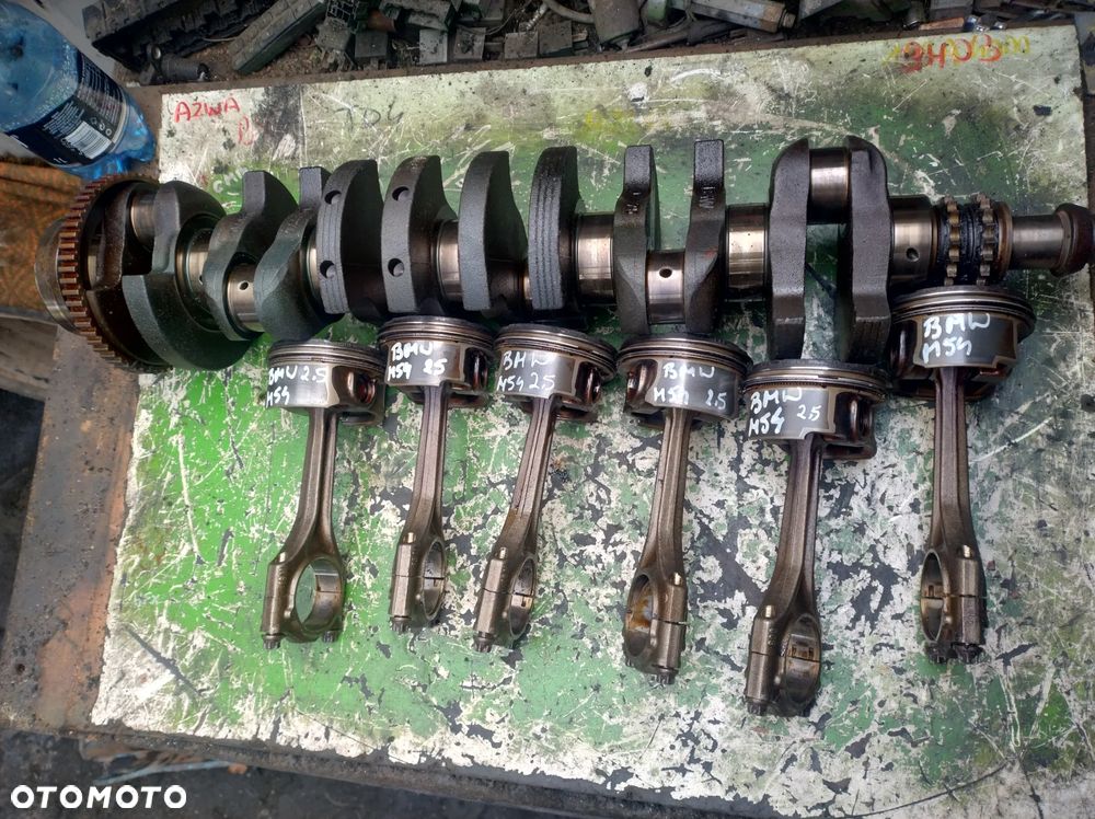 BMW E60 E61 M54 B25 wał korbowy tłok korbowód - 1