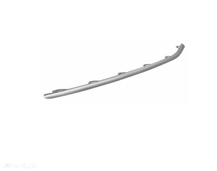 Ornament grila bara protectie Volkswagen Passat (B7), 11.2010-02,2015, fata, partea dreapta, cromat - 1