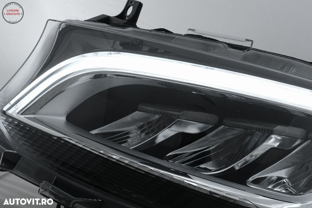 Faruri Full LED Mercedes Sprinter W907 Halogen (2019-2023) Negru- livrare gratuita - 9