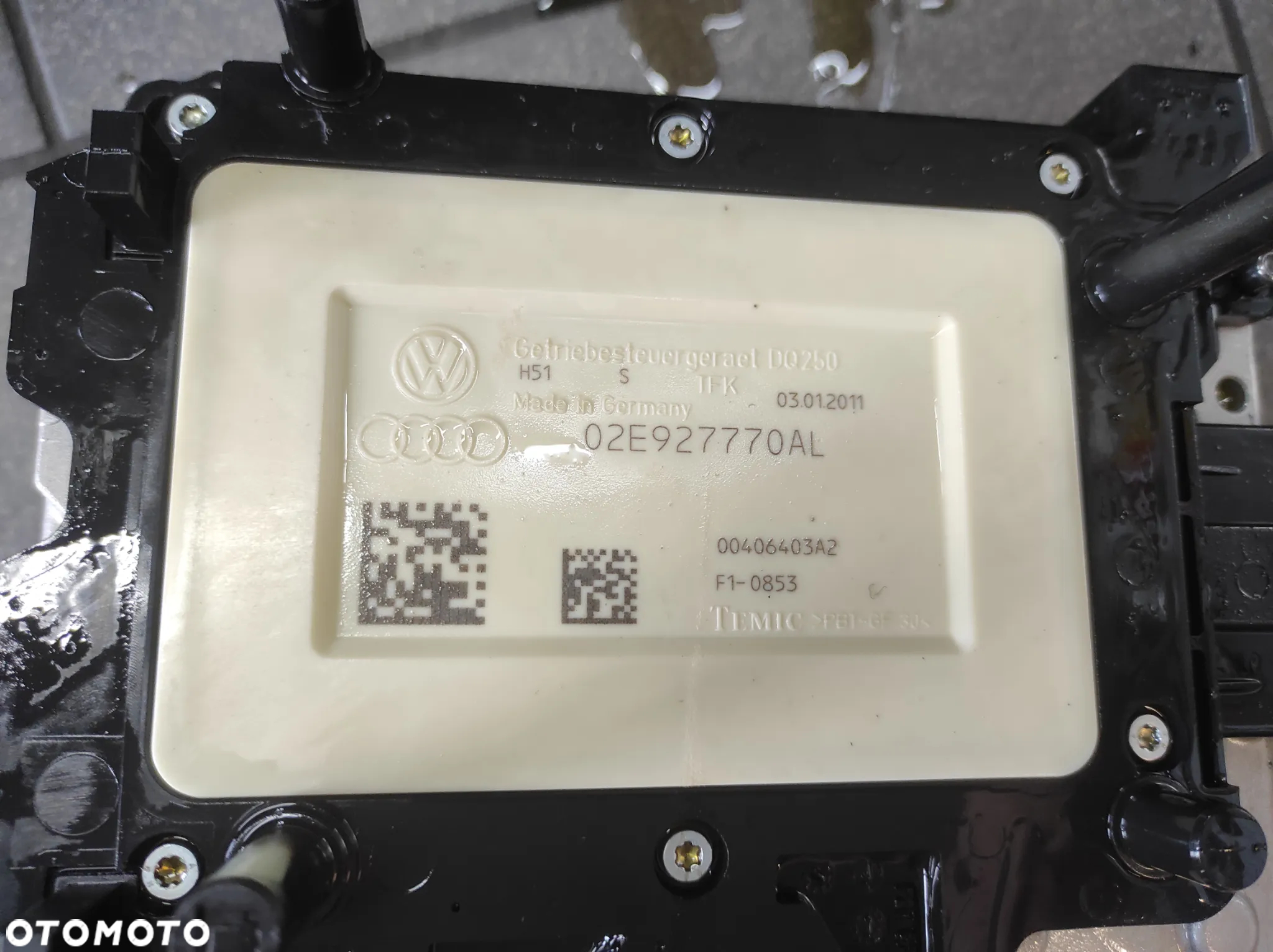 MECHATRONIKA 02E927770AL DQ250 DSG6 KOMPUTER STEROWNIK SKRZYNI BIEGÓW SPRAWNY GWARANCJA VW AUDI SEAT SKODA WYSYŁKA !!!!! - 2