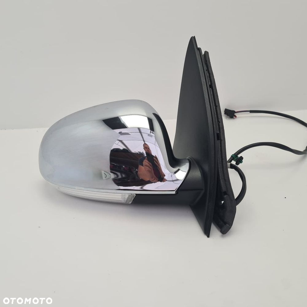 golf 5 lusterko prawe elektryczne chrom 7 pin - 3