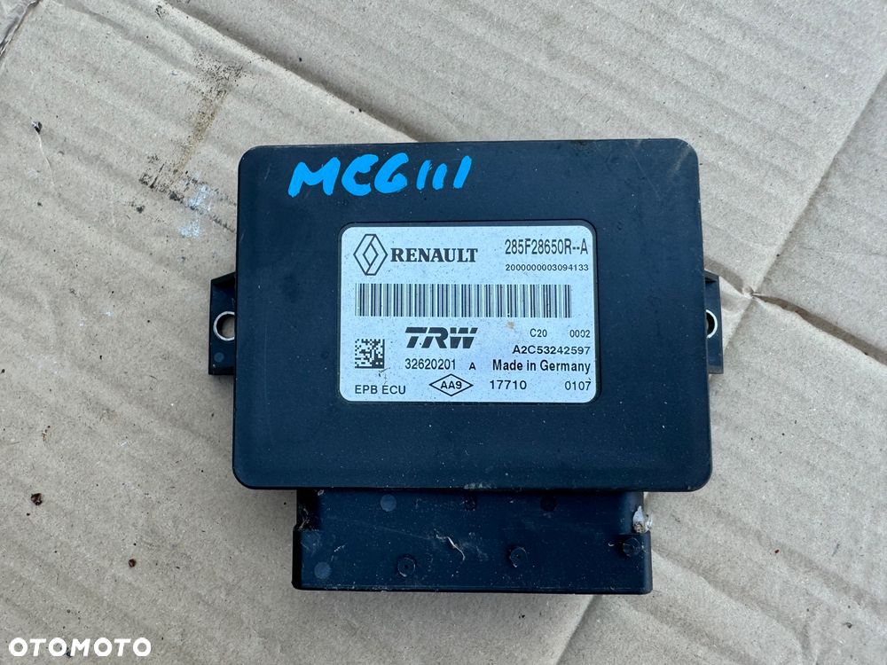 RENAULT MEGANE SCENIC III 08-15 MODUŁ STEROWNIK HAMULCA RĘCZNEGO 285F28650R-A - 2