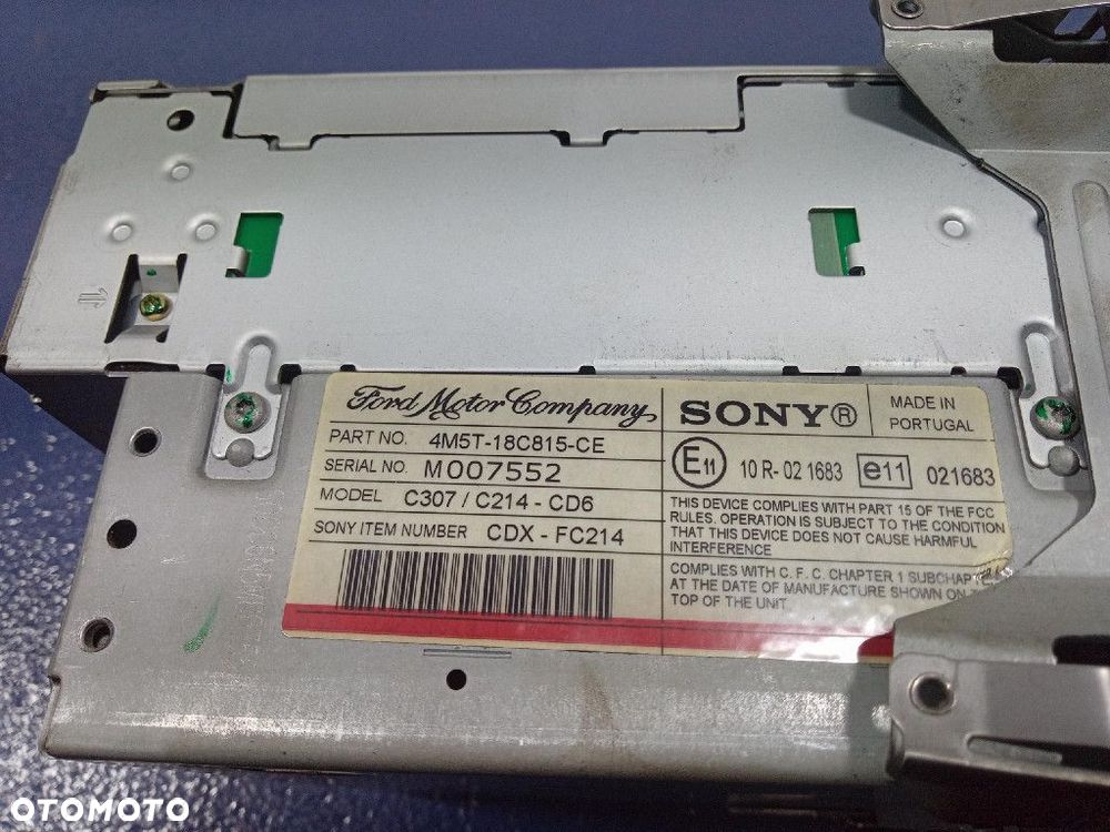 FORD FOCUS MK2 RADIO CD FABRYCZNE 3M5F-18C821-BE - 6