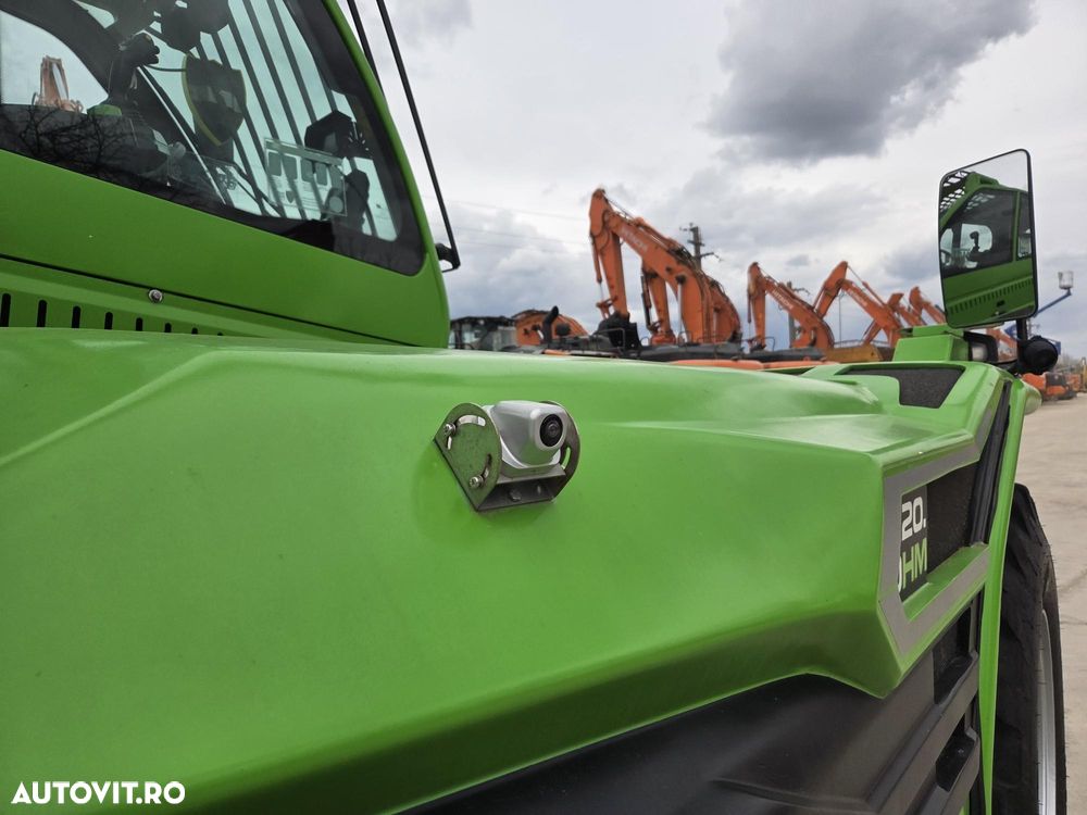 Merlo CA SI O MACARA de 12t, P120.10, ridica 12t la 5m si 7t la 10m, 1.164h, 2018, furci, cupa 3,5mc, Masa operational 15,6t, sistem protectie cu 3 camere/parte, protectie cabina, Aer cond, cilindri de MACARA, posibil leasing 2 ani, PROMOTIE 93.900 EUR+Tva - 15