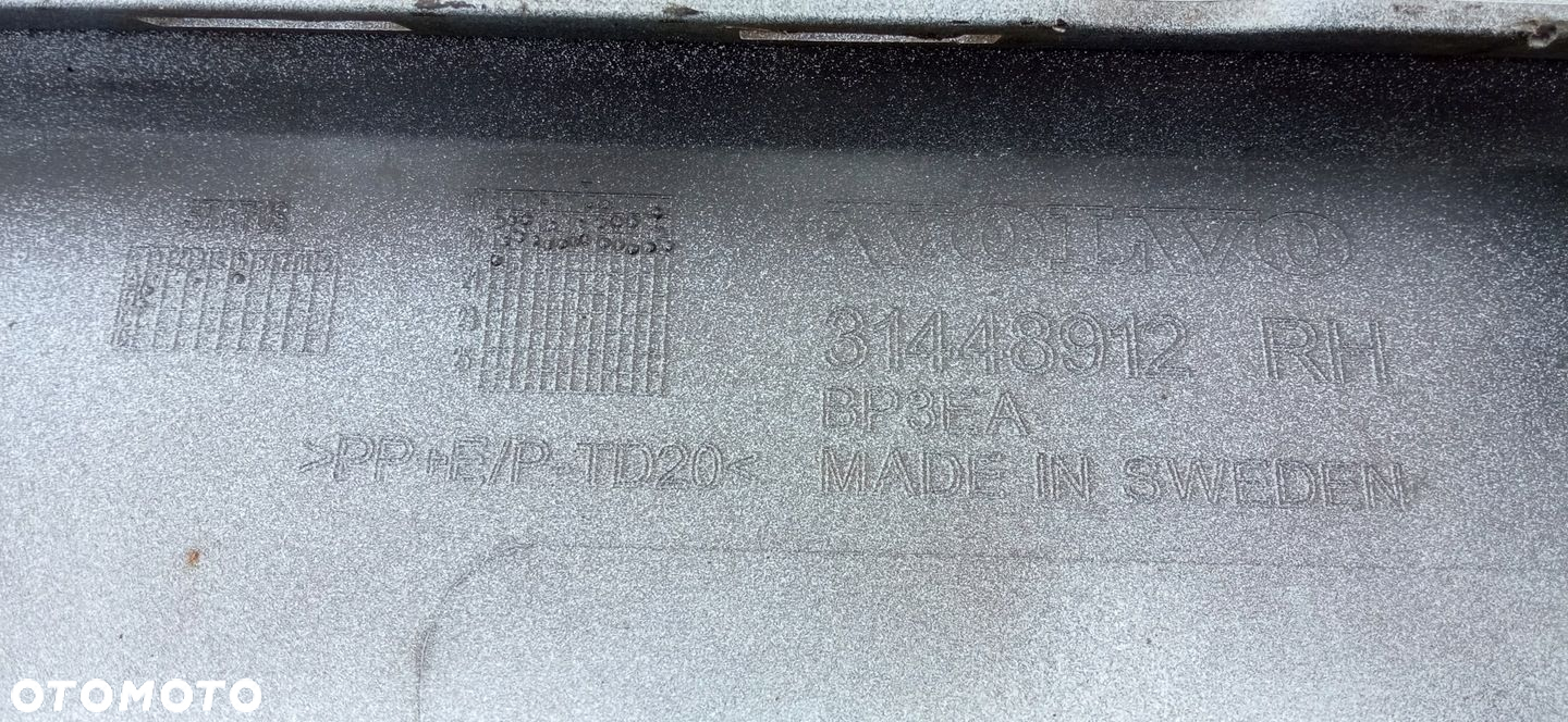 VOLVO S60 III V60 II 18- PRÓG NAKŁADKA PROGU LISTWA PROGOWA PRAWA 31448912 - 12