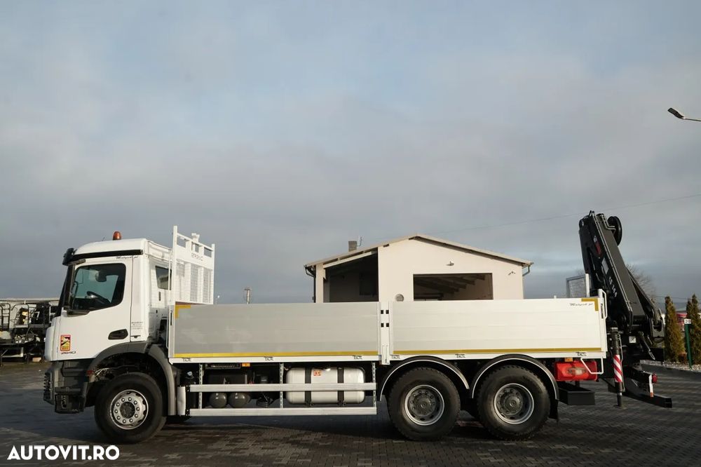 Mercedes-Benz AROCS 2640 / 6x4 / LIVRARE - 6,5 M / HIAB 144 HDS / Extensie: 12,5 M / EURO 6 / RADIOCOMANDĂ / ROTATOARE / - 8