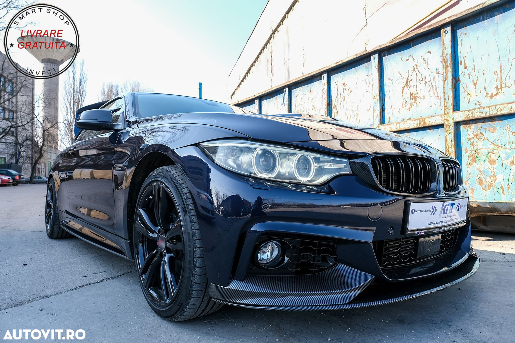 Prelungire Bara Fata BMW Seria 4 F32 F33 F36 (2013-03.2019) M-Performance Carbon F- livrare gratuita - 8