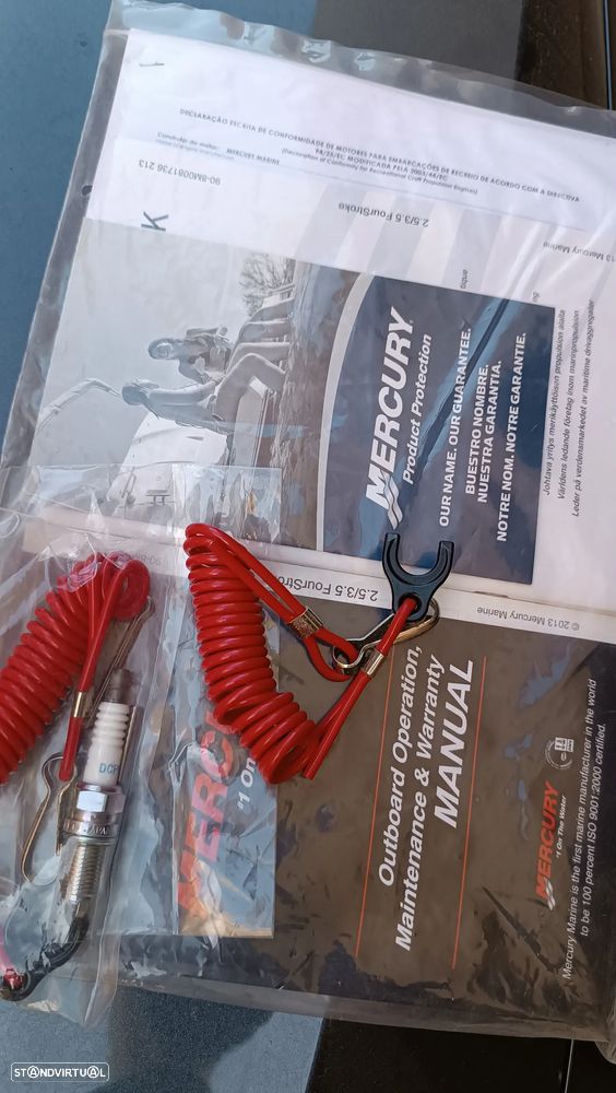 Motor fora de bordo Mercury 3.5HP - 3