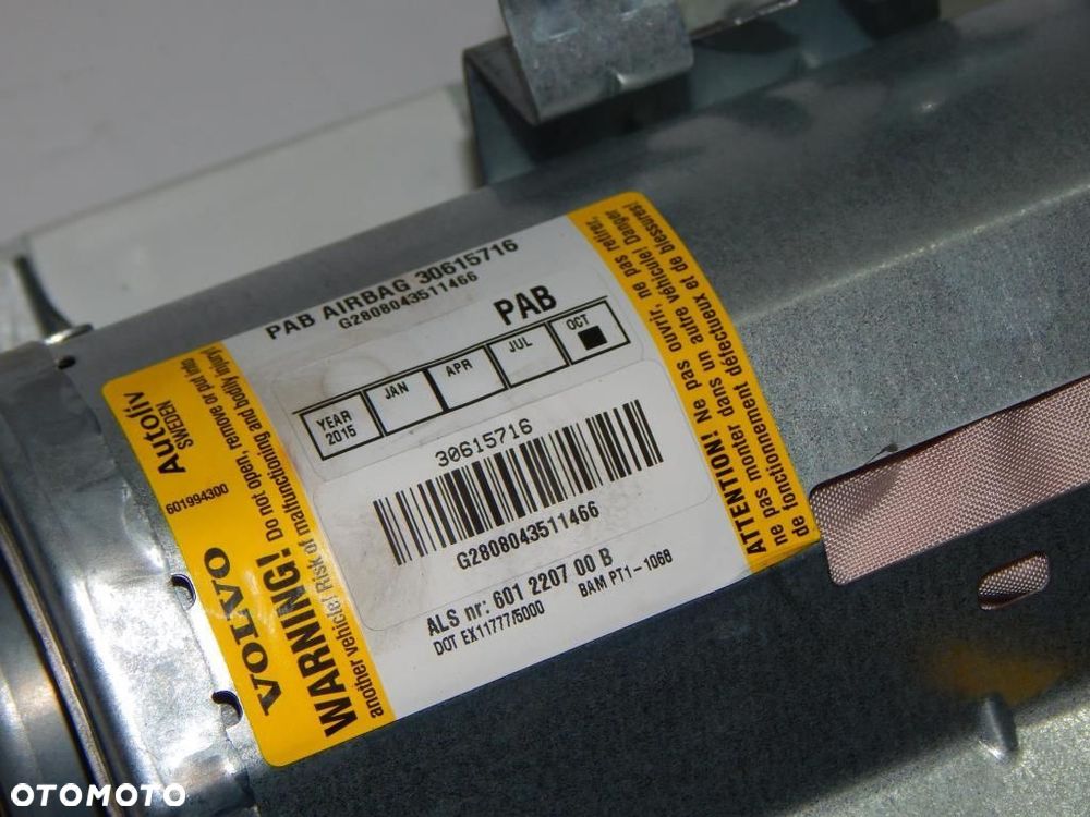 PODUSZKA AIRBAG PASAŻERA VOLVO S40 II V50 - 5