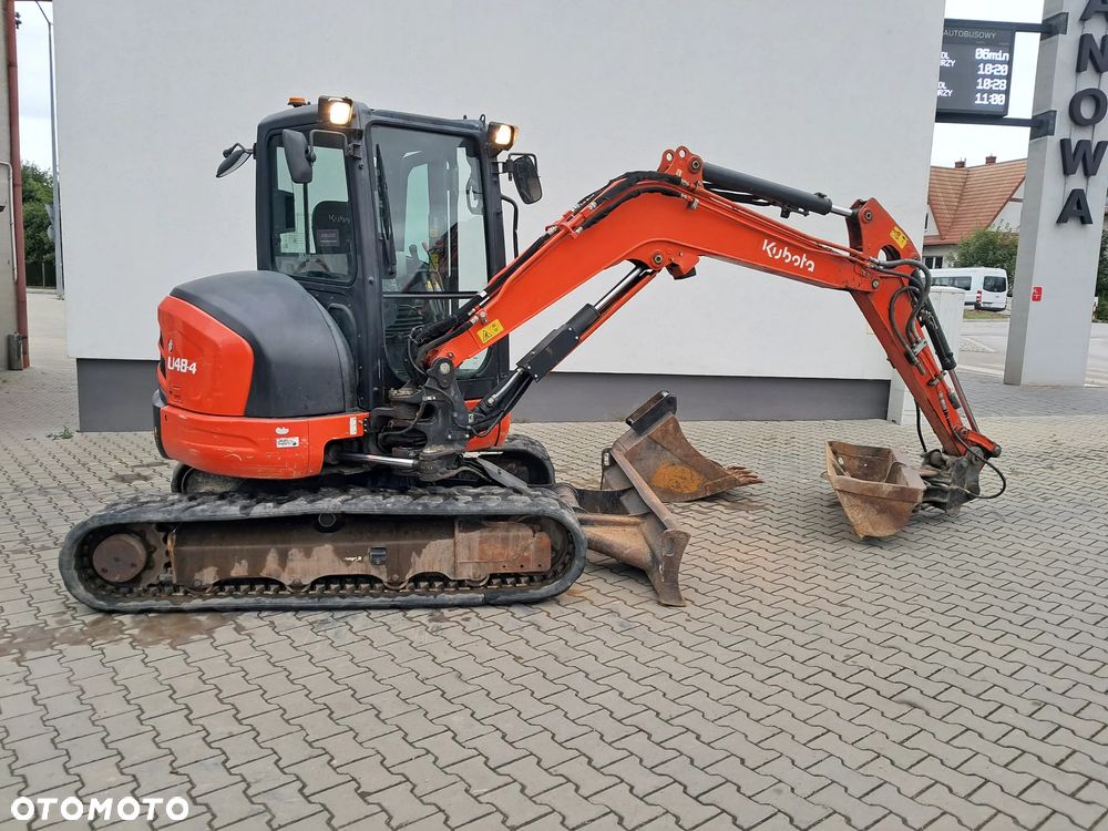 Kubota u48-4 waga 5t TON skarpówka hydrauliczna * 2019r * oświetlenie *dodatkowe linie hydrauliczne 2 łyżki lusterka minikoparka u55 u48 kx57 u50 jcb cat yanmar wacker sprawna - 6