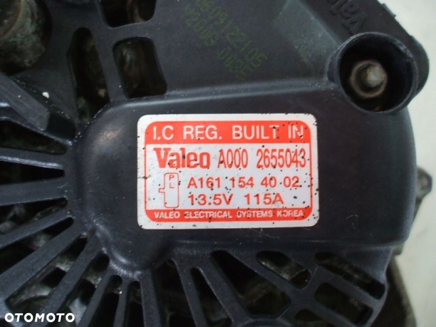 ACTYON KYRON REXTON RODIUS ALTERNATOR 13,5V 115A A1611544002 - 4