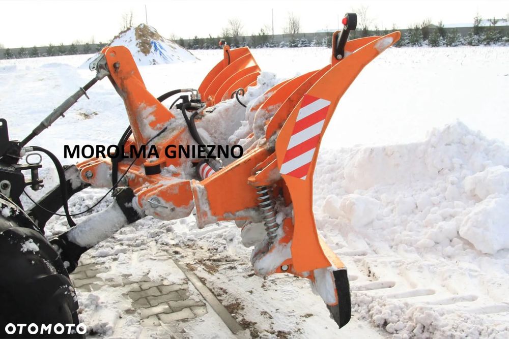 Składany pług do śniegu śnieżny komunalny ciężki 3,0 m TUZ kat II hydrauliczny - 10