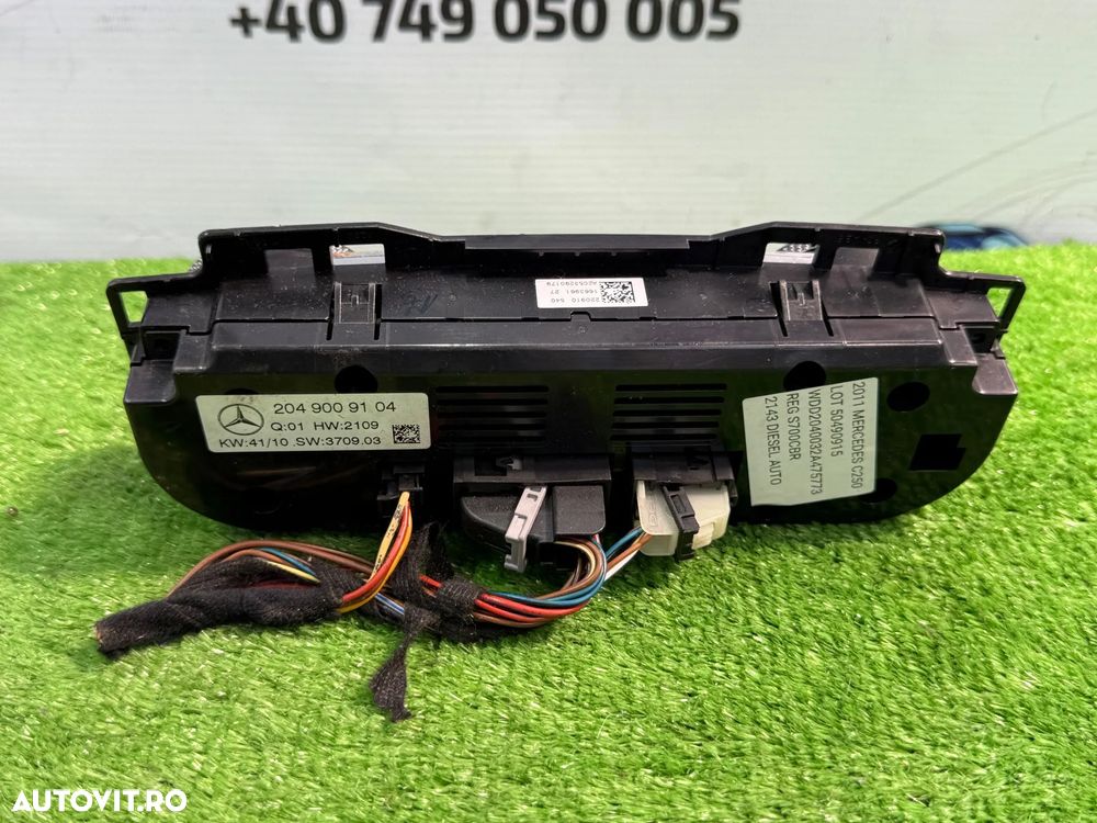 PANOU COMANDA AC / CLIMA MERCEDES BENZ C250 W204 C-Class 2011 2.1 DIESEL COD OEM 2049009104 2007-2015 - 5