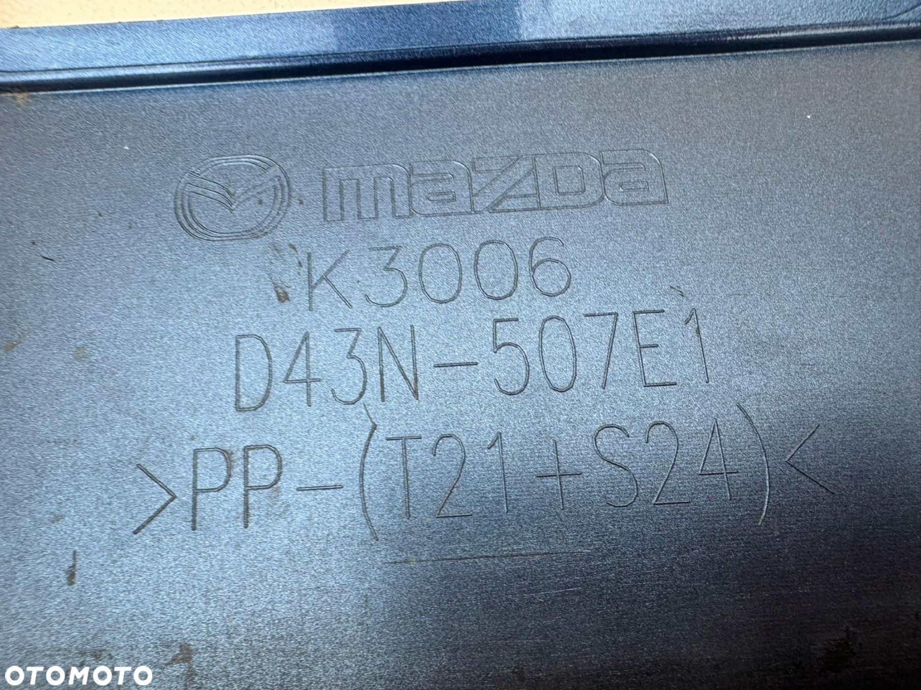 MAZDA DJ 18R- LISTWA NAKŁADKA ZDERZAKA PRZÓD PRZEDNI D43N-507E1 - 16