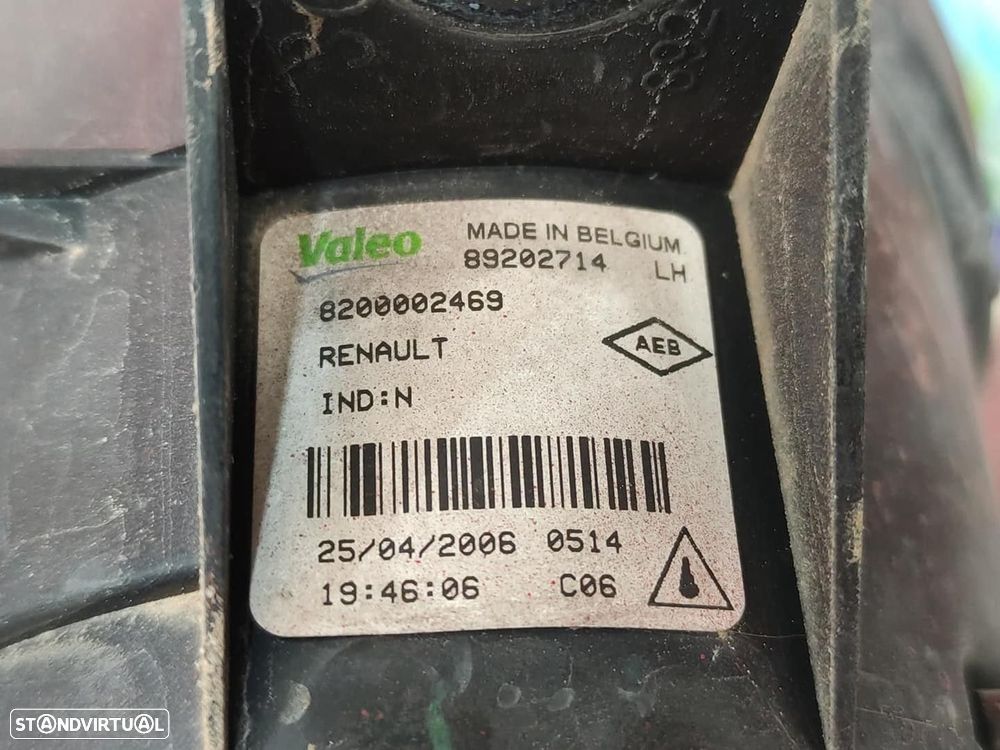 FAROL NEVOEIRO ESQUERDO RENAULT CLIO II 2006 -8200002469 - 3