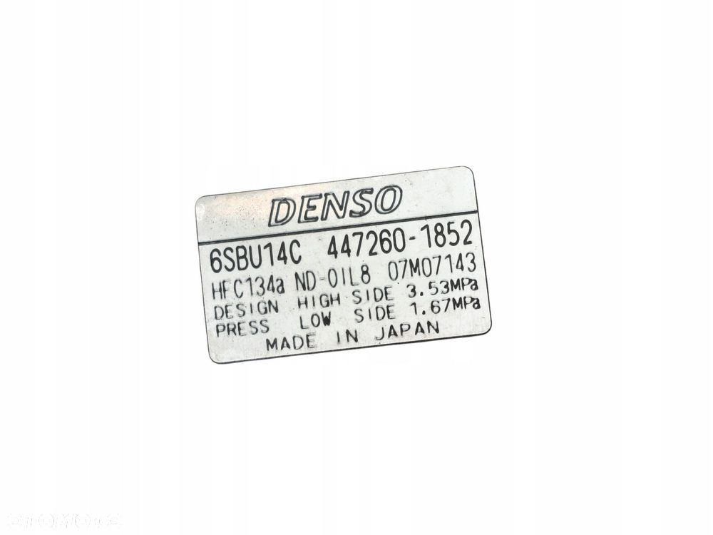 SPRĘŻARKA KLIMATYZACJI Valeo BMW E60 2.0d 2.0 Diesel 6SBU14C 447260-1852 - 10