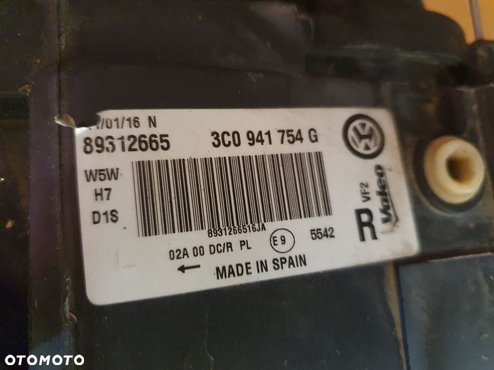 REFLEKTOR PRAWY VW PASSAT B6 XENON EUROPA - 3