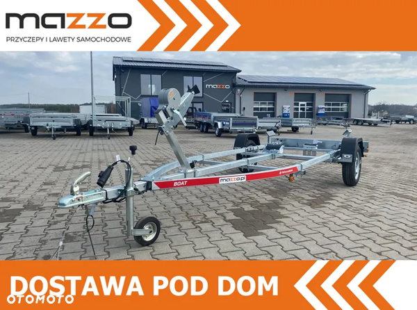 TEMARED Dostawa Przyczepka podłodziowa DMC750kg łódź do 5,3m WODOODPORNE ŁOŻYSKA MOCNA
