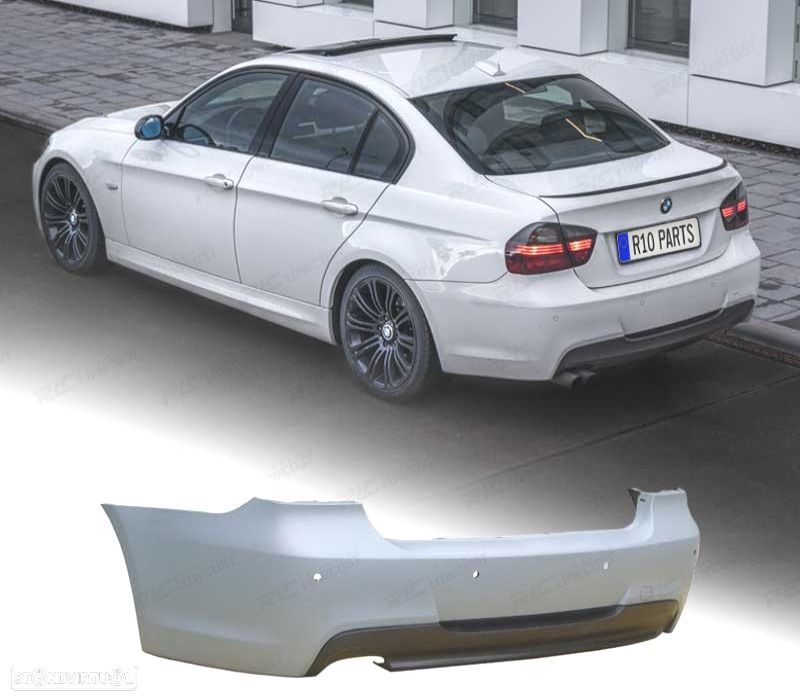 PARA-CHOQUES TRASEIRO BMW E90 LOOK M PDC - 1