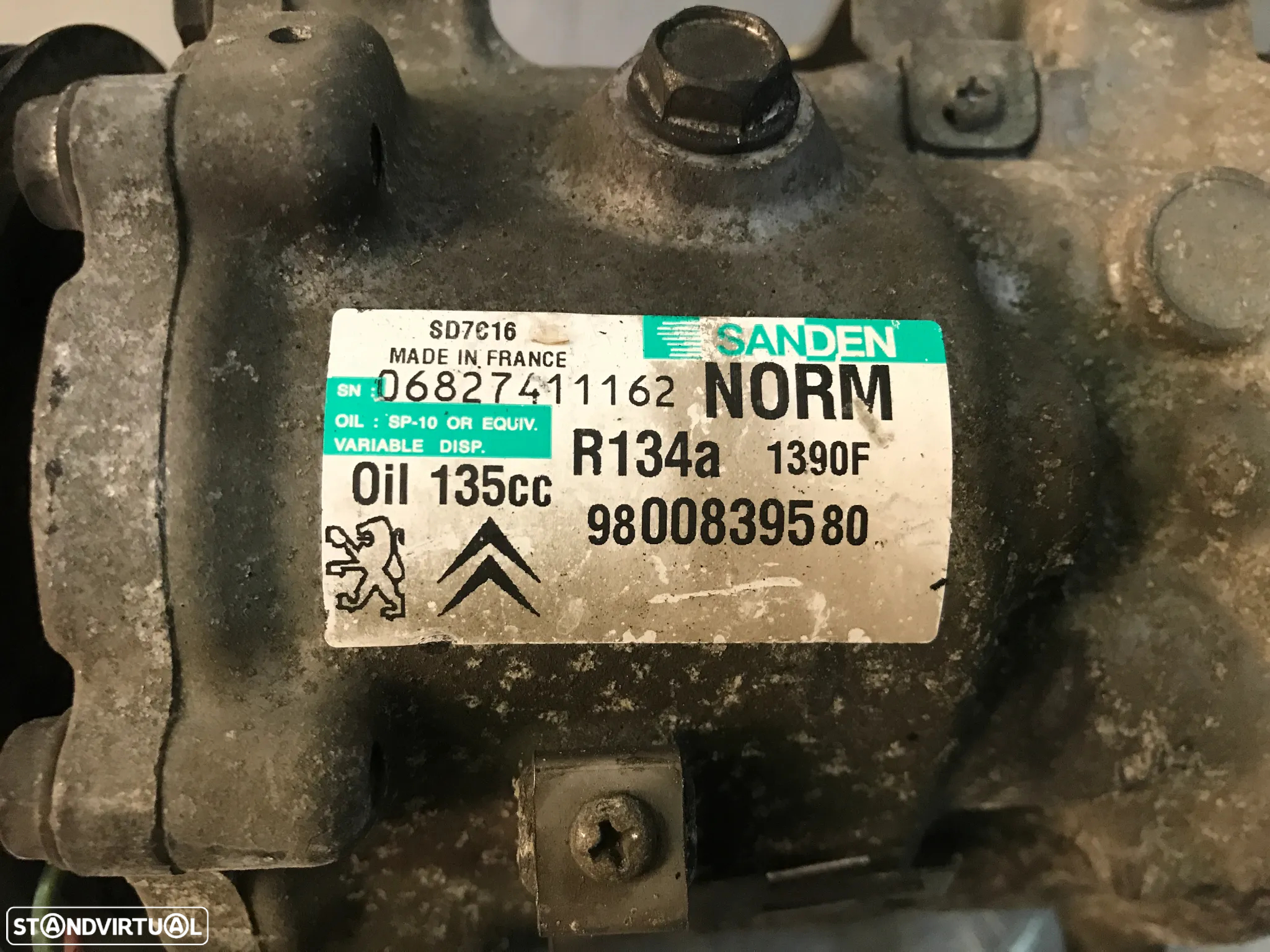COMPRESSOR AC PEUGEOT 308 3008 / CITROEN C4 II 7 PICASSO 1.6HDI 9800839580 - 5