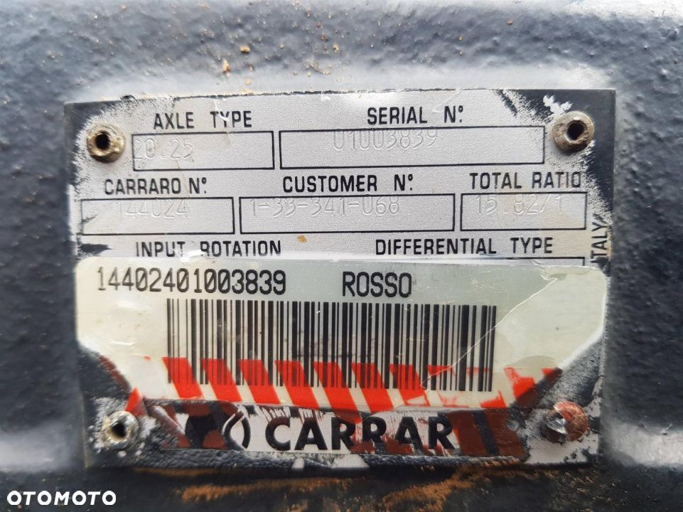 WKŁAD MOSTU PRZÓD CVX 150 20025 CARRARO - 2