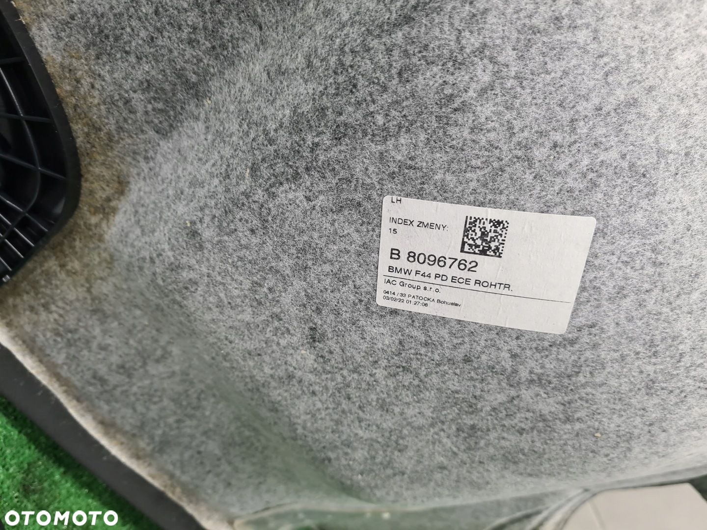 BMW 2 F44 PODSUFITKA M-PAKIET CZARNA 8096762 KOMPLET - 6