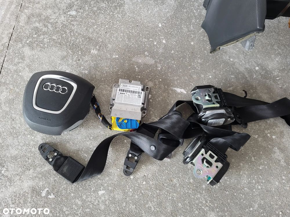 AUDI A6 C6 LIFT DESKA KONSOLA AIRBAG PASY CZARNA SOUL 4 RAMMIENNA KOMPLET - 6