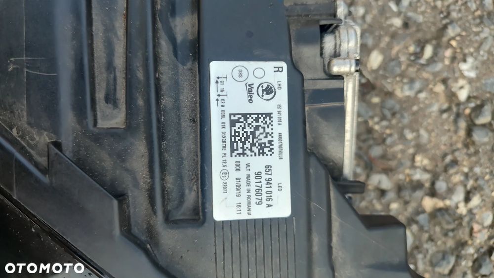 Reflektor prawy Full LED Skoda Scala 657941016A Valeo - 3