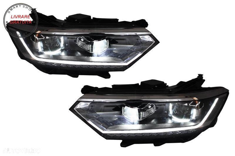 Faruri Full LED Dinamic VW Passat B8 3G (2014-2019) Matrix Look- livrare gratuita - 5