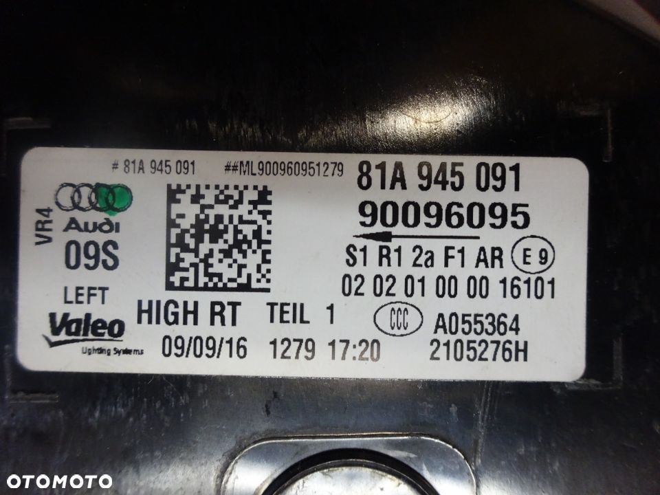 81A945092  81A945091 Lampa tyl lewa prawa LED Audi Q2 czesci - 5