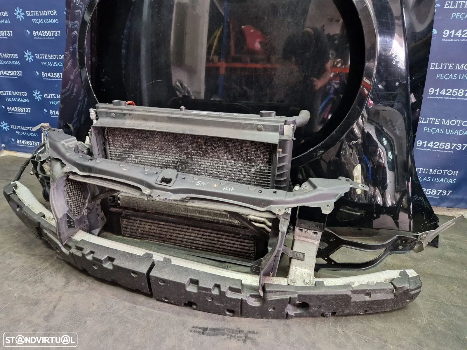 Frente completa usada BMW 520D LCI E60 E61 163CV capot parachoques oticas guardalamas - 8