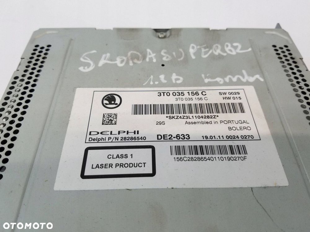 radio cd bolero skoda superb ii 3t0035156c - 6